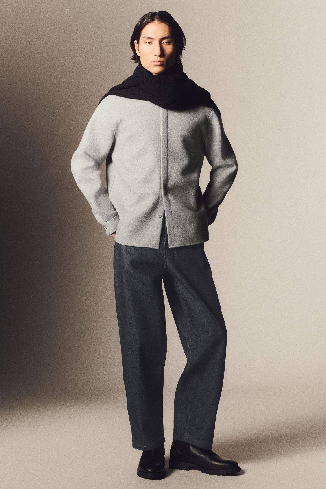 RELAXED WOOL-BLEND OVERSHIRT Product Image