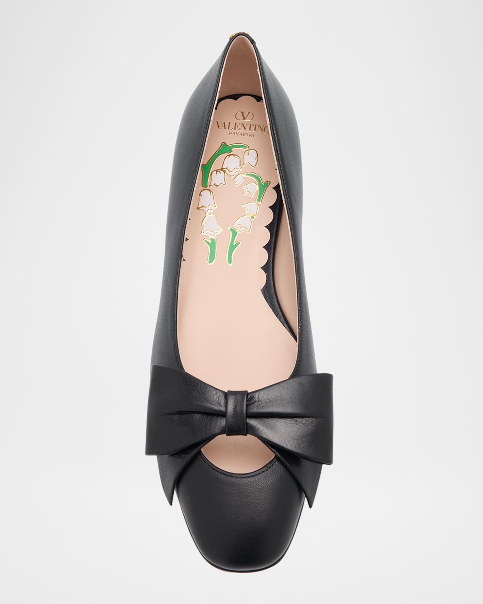 Bowow Leather Ballerina Flats Product Image