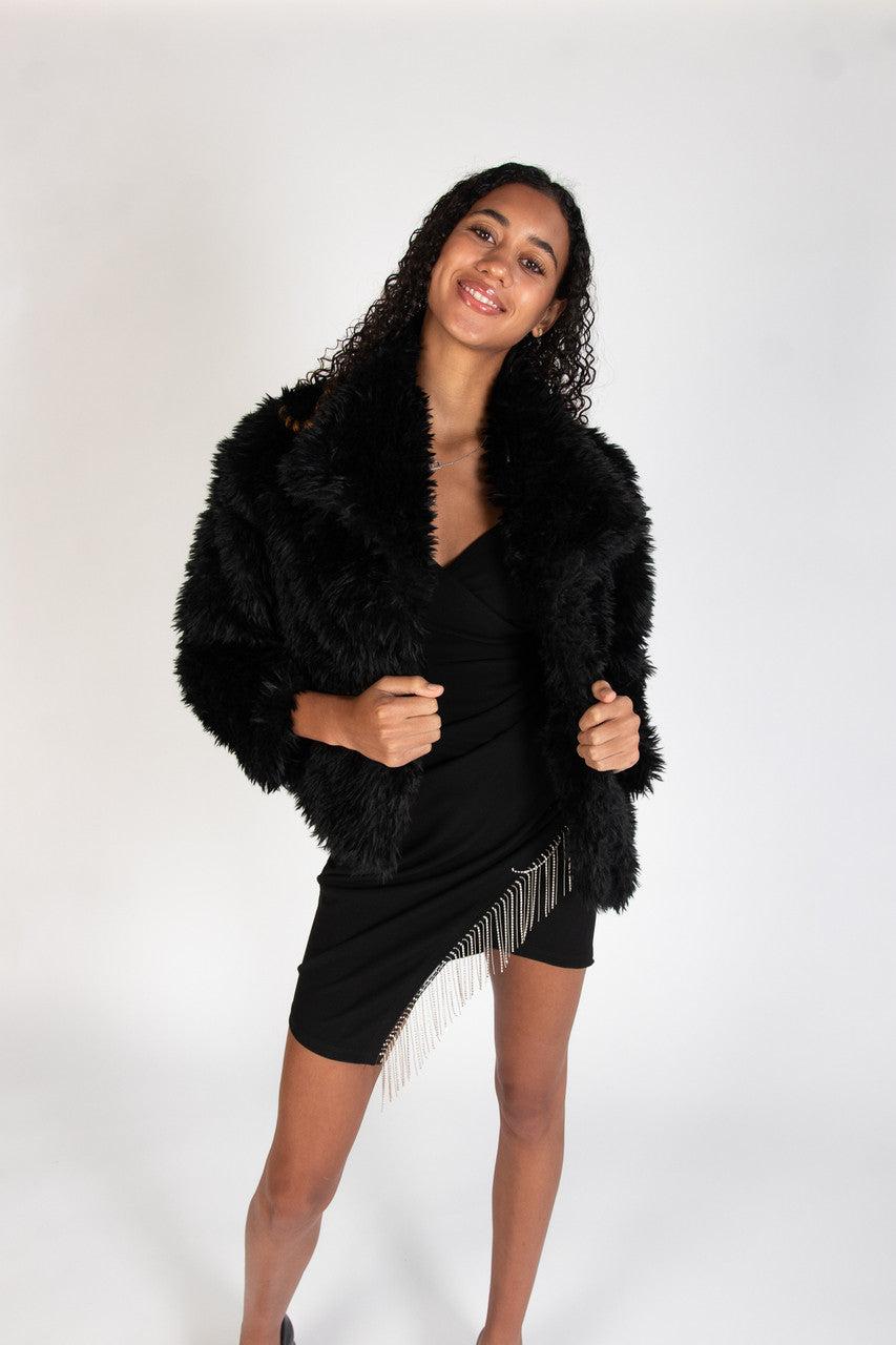Shag Faux Fur Jacket Product Image