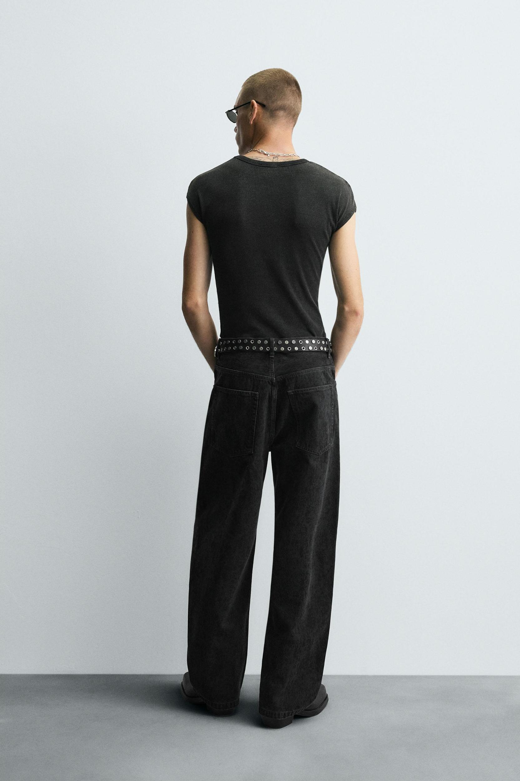 PRINTED BAGGY FIT JEANS Product Image