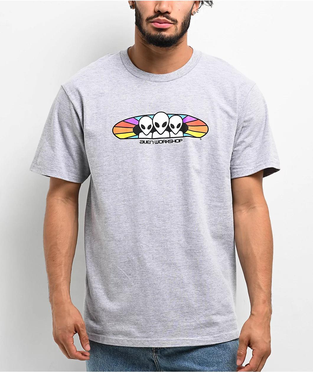 Alien Workshop Spectrum Heather Grey T-Shirt Product Image