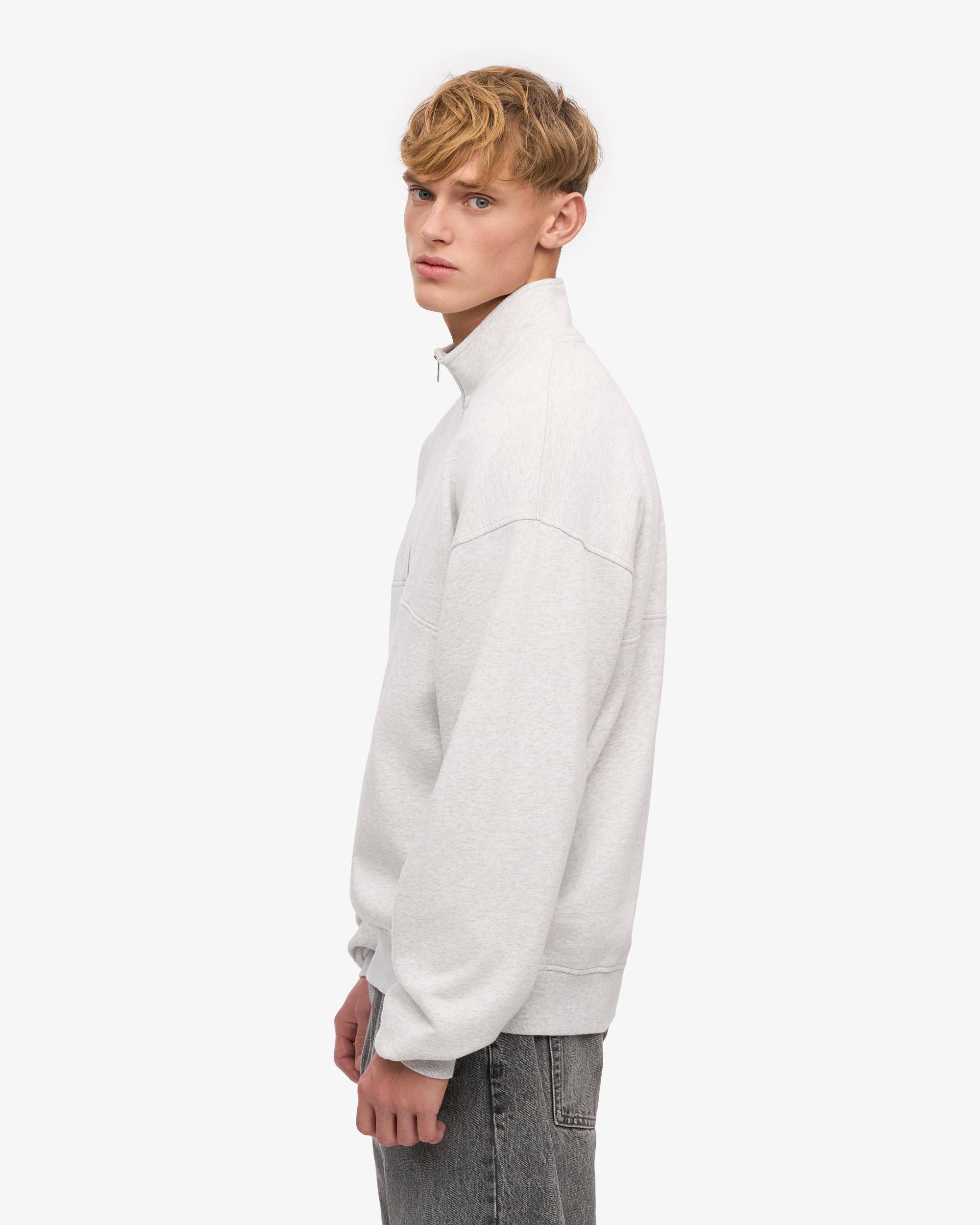 Organic Quarter Zip - Snow Melange Product Image