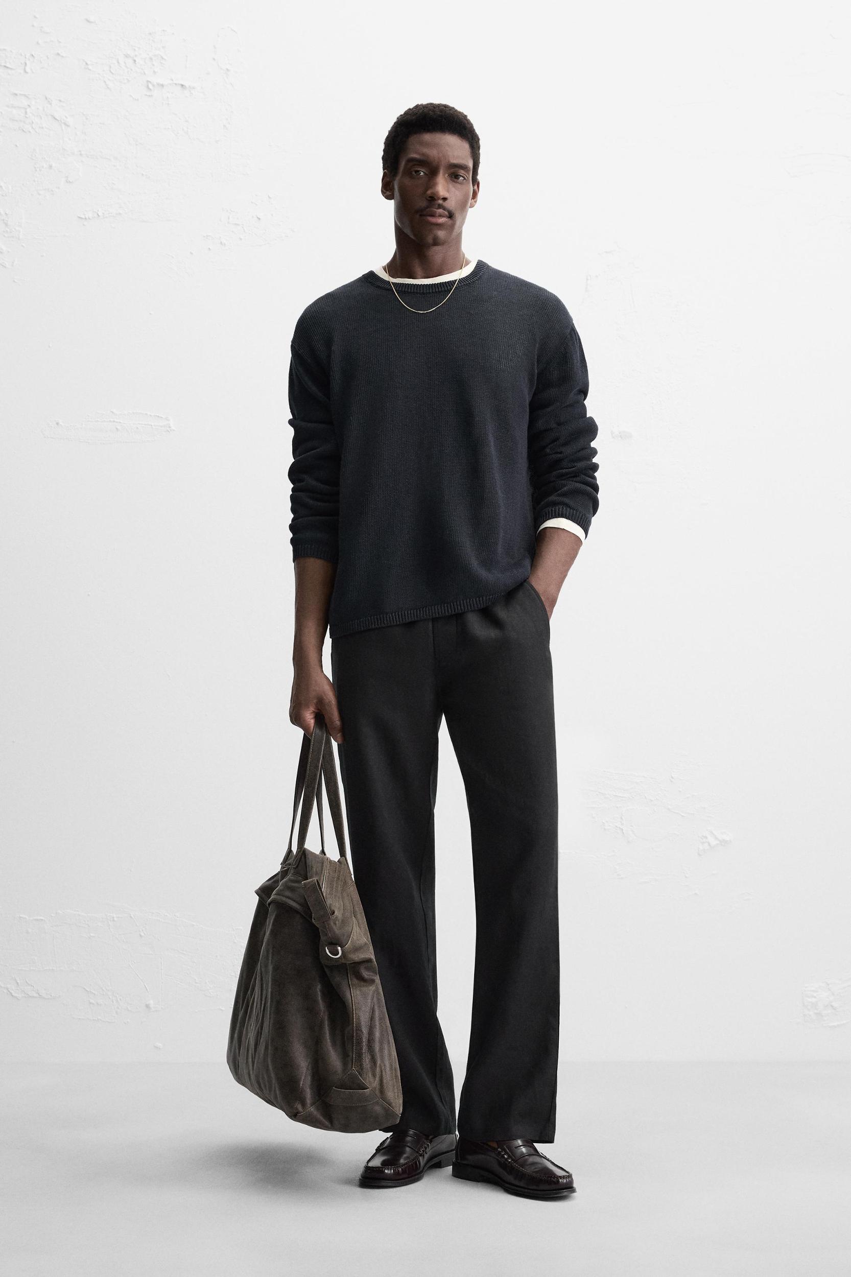 100% LINEN SWEATER Product Image