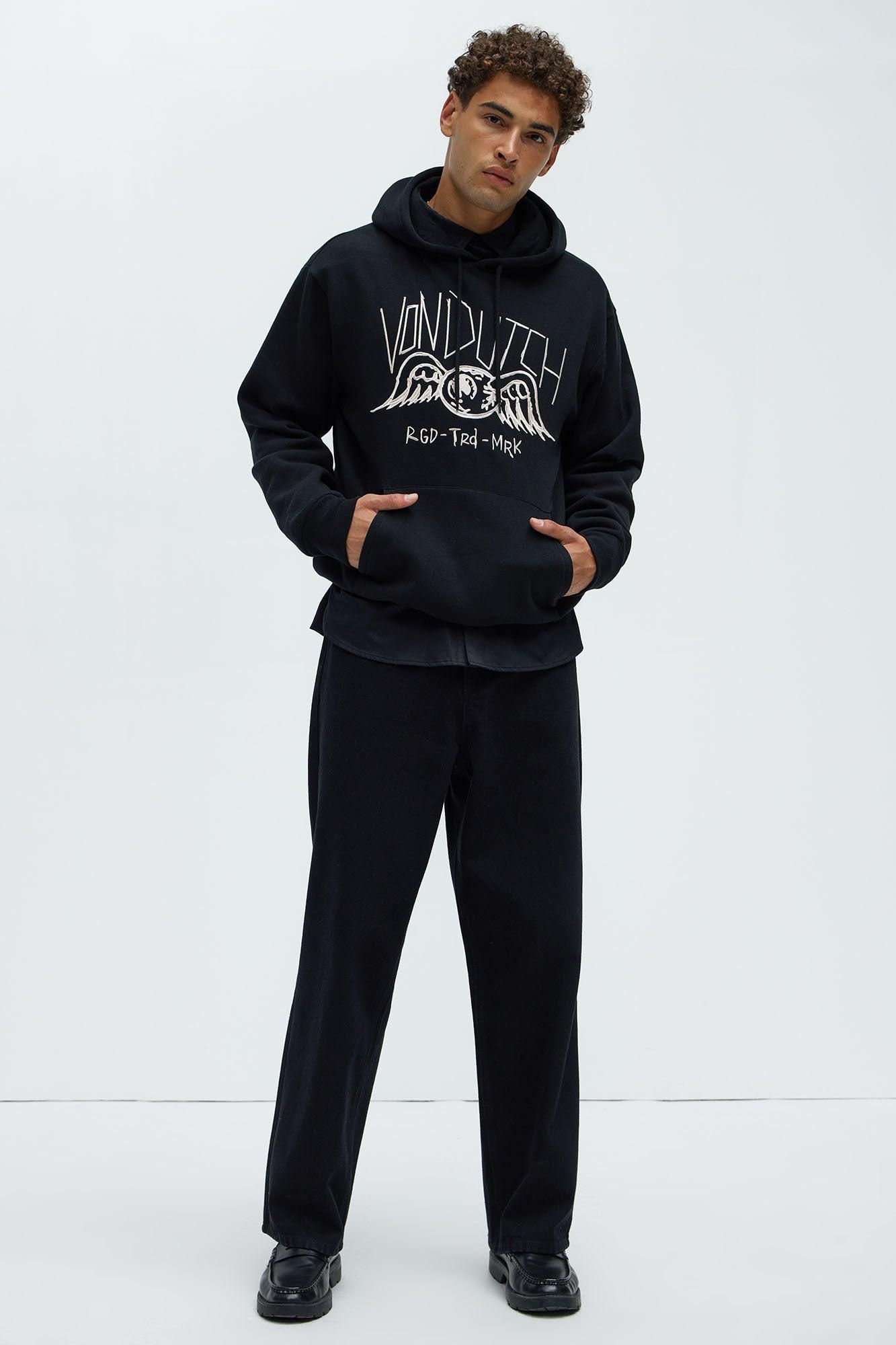 Von Dutch Eye Sketch Hoodie - Black Product Image