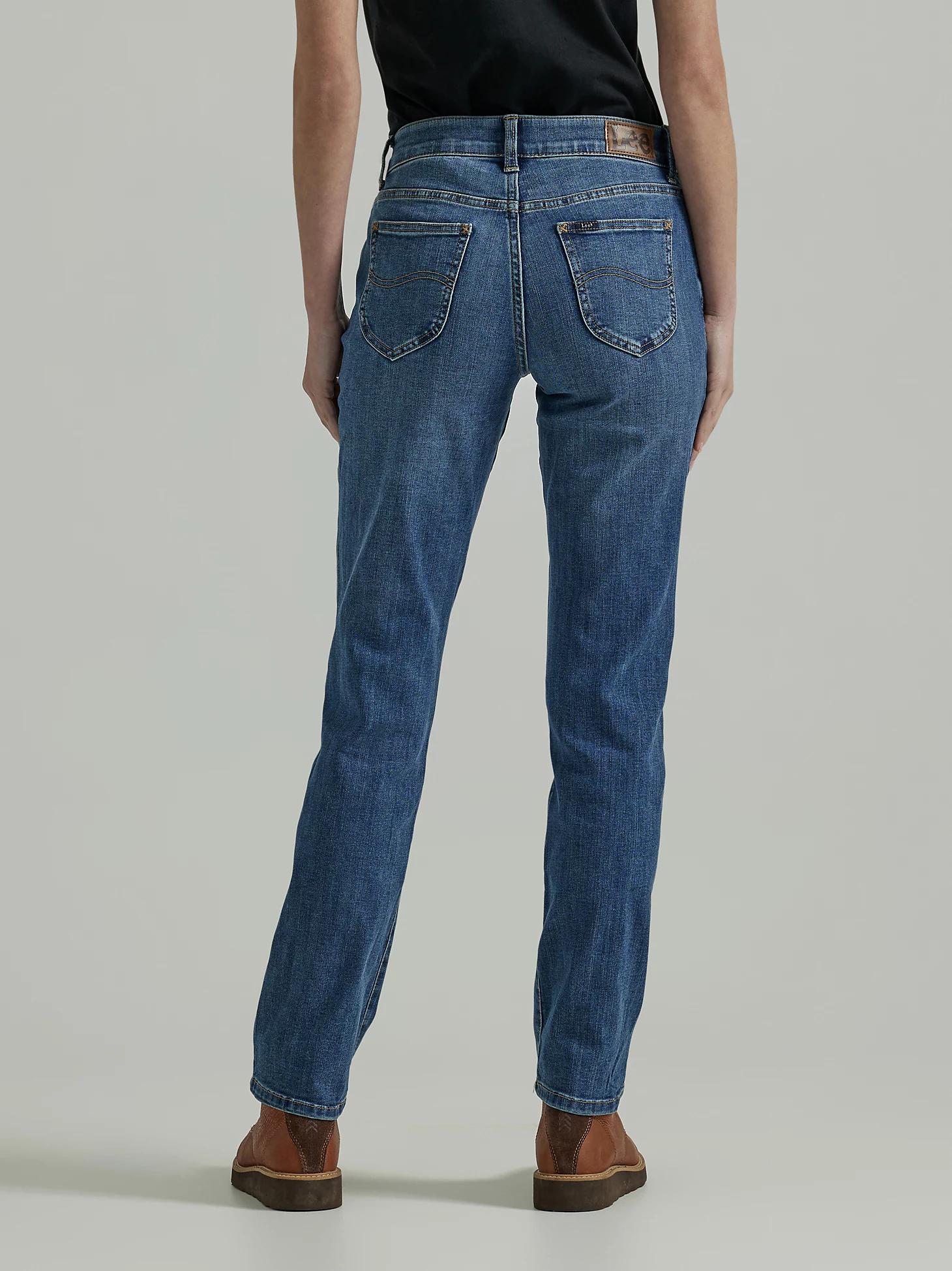 Women's Ultra Lux Comfort with Flex Motion Straight Jean (Petite) | Women's Jeans | Lee® Product Image