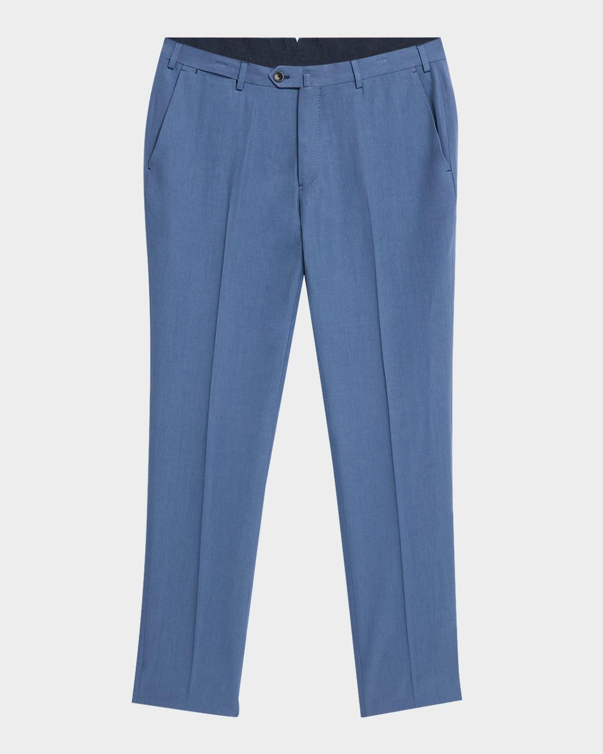 Mens Crease-Front Trousers Product Image