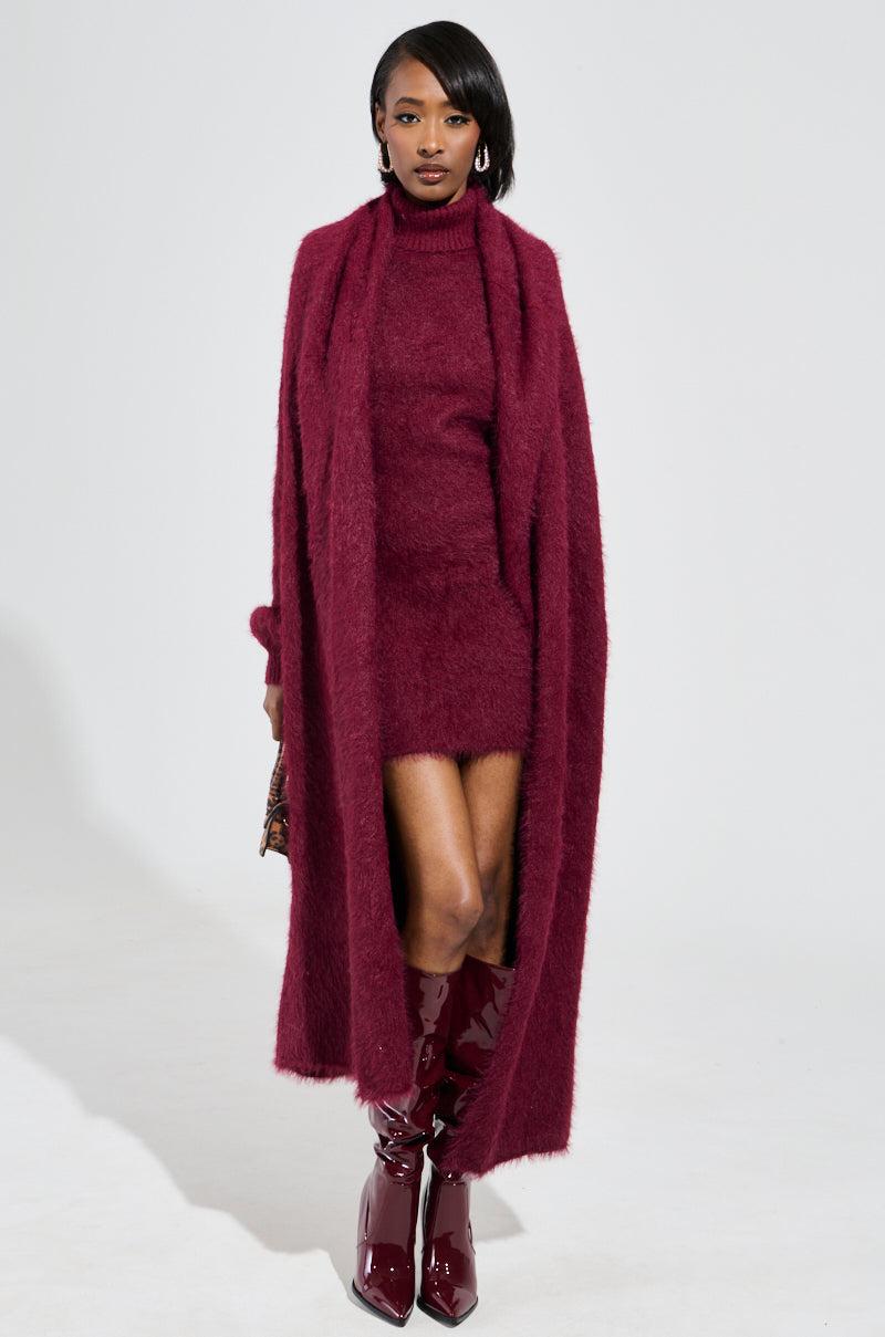 PINKY PROMISE SOFT KNIT MINI DRESS Product Image