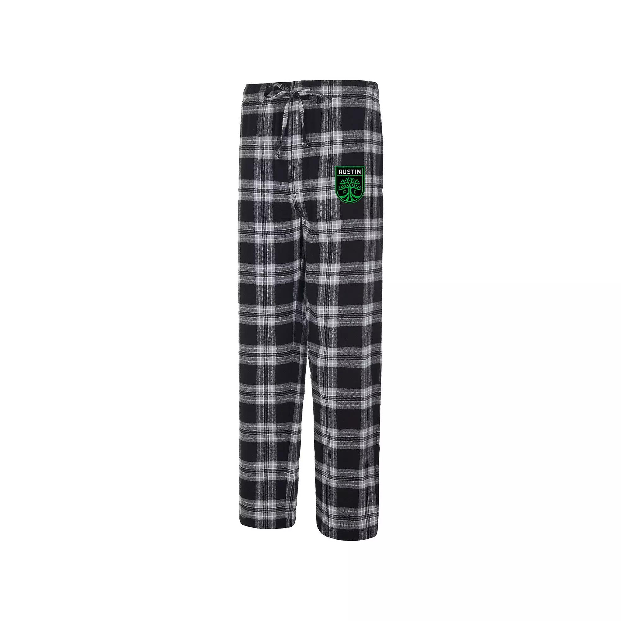 Women's Concepts Sport Black/Gray Austin FC Mainstay Flannel Sleep Pants, Size: Large, Afc Black Product Image