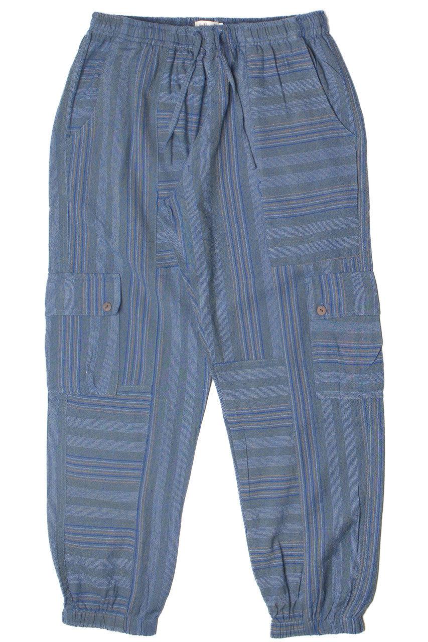 Striped Cargo Joggers Product Image