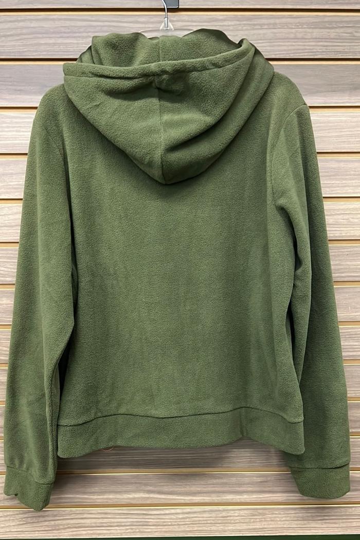 Plus Green Zip Up Sweater Product Image