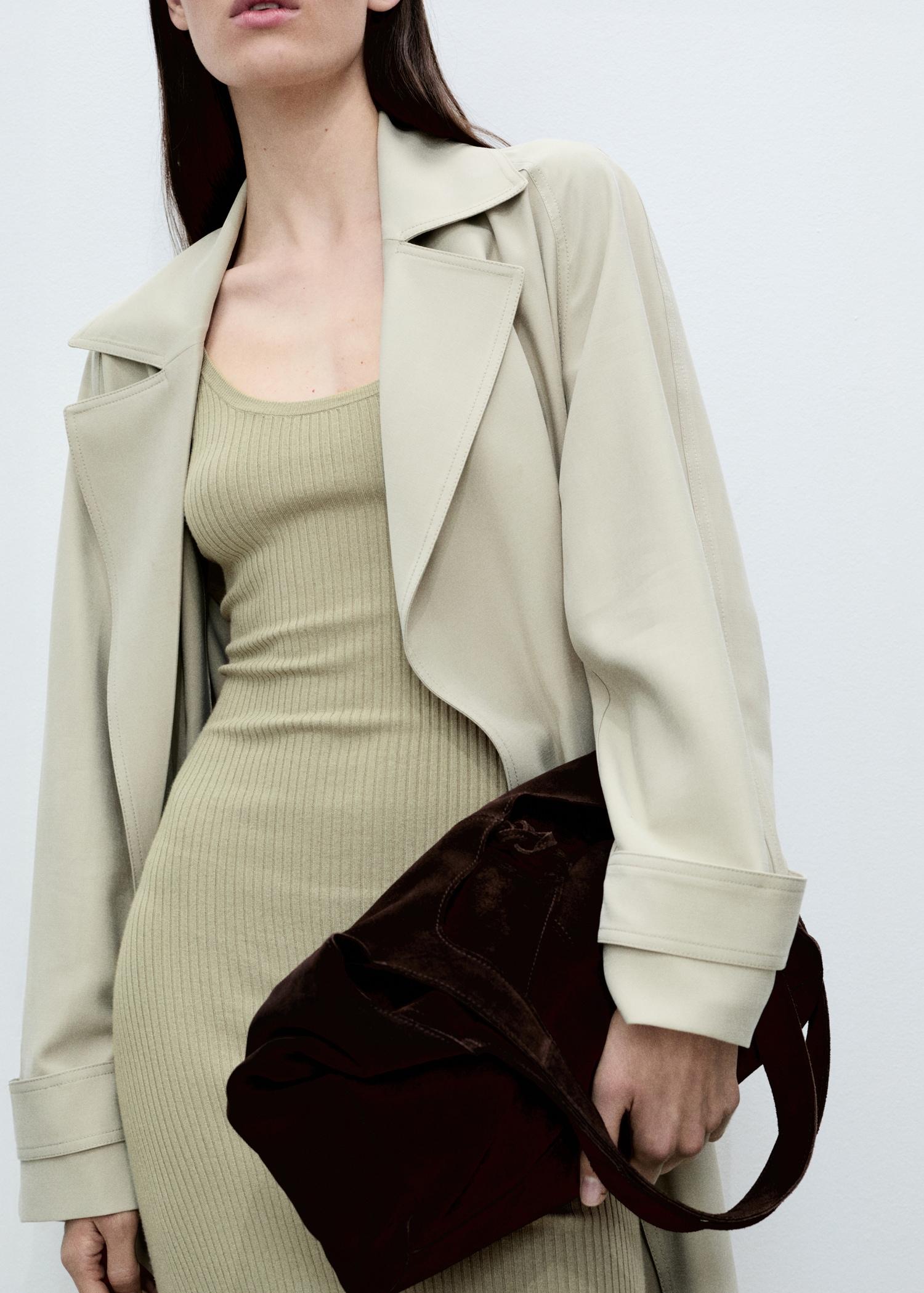 Rib-knit midi-dress - Women | MANGO USA Product Image