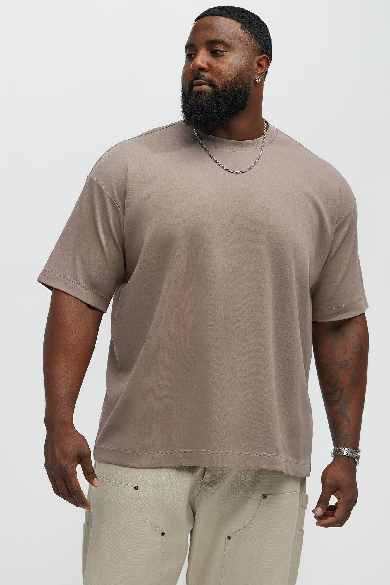 Relaxed Premium Everyday Tee - LightBrown Product Image