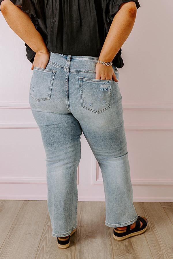 Risen The Lona Midrise Distressed Jean Curves Product Image