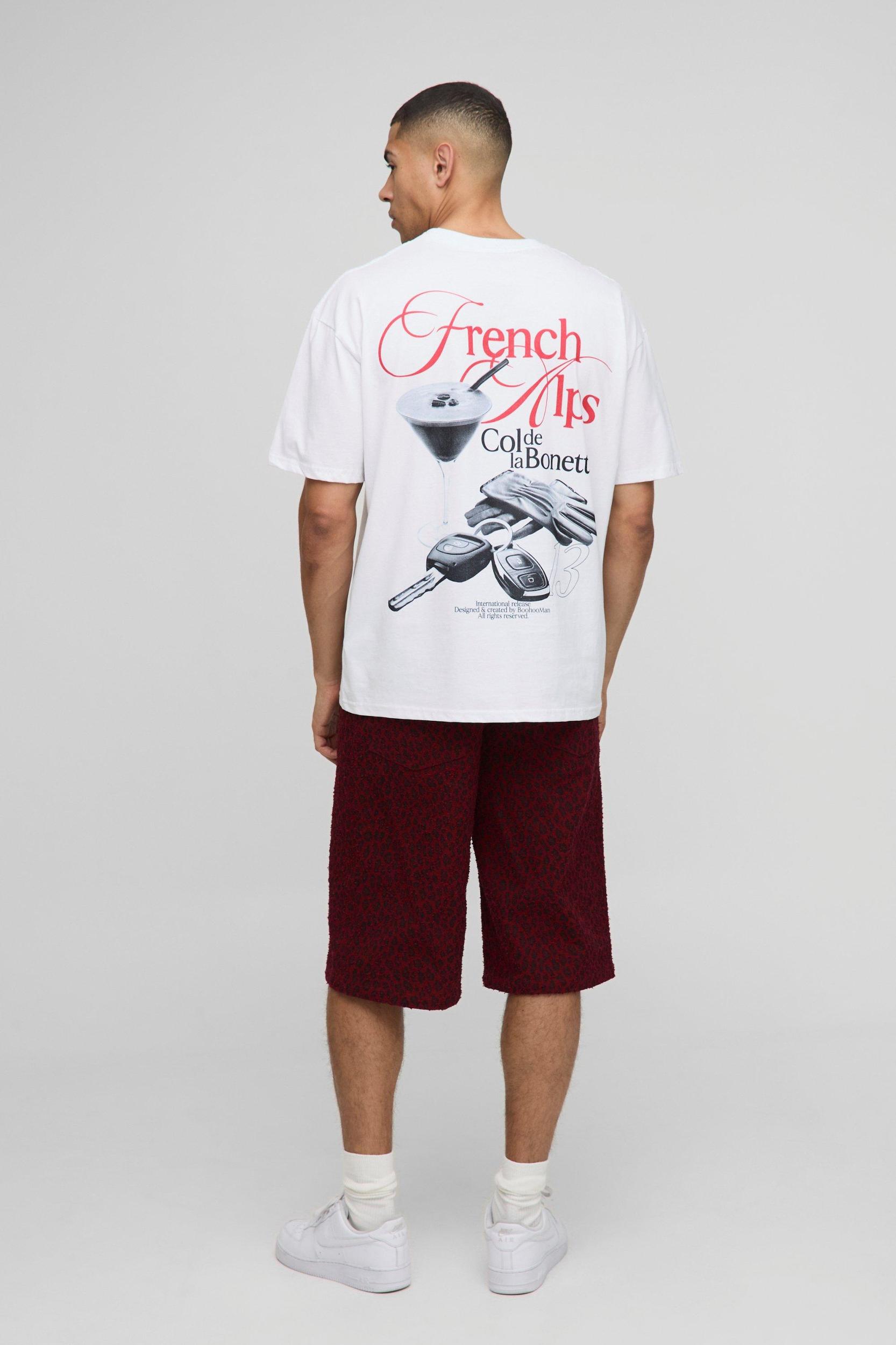 Oversized Espresso French Alps T-Shirt | boohooMAN USA Product Image