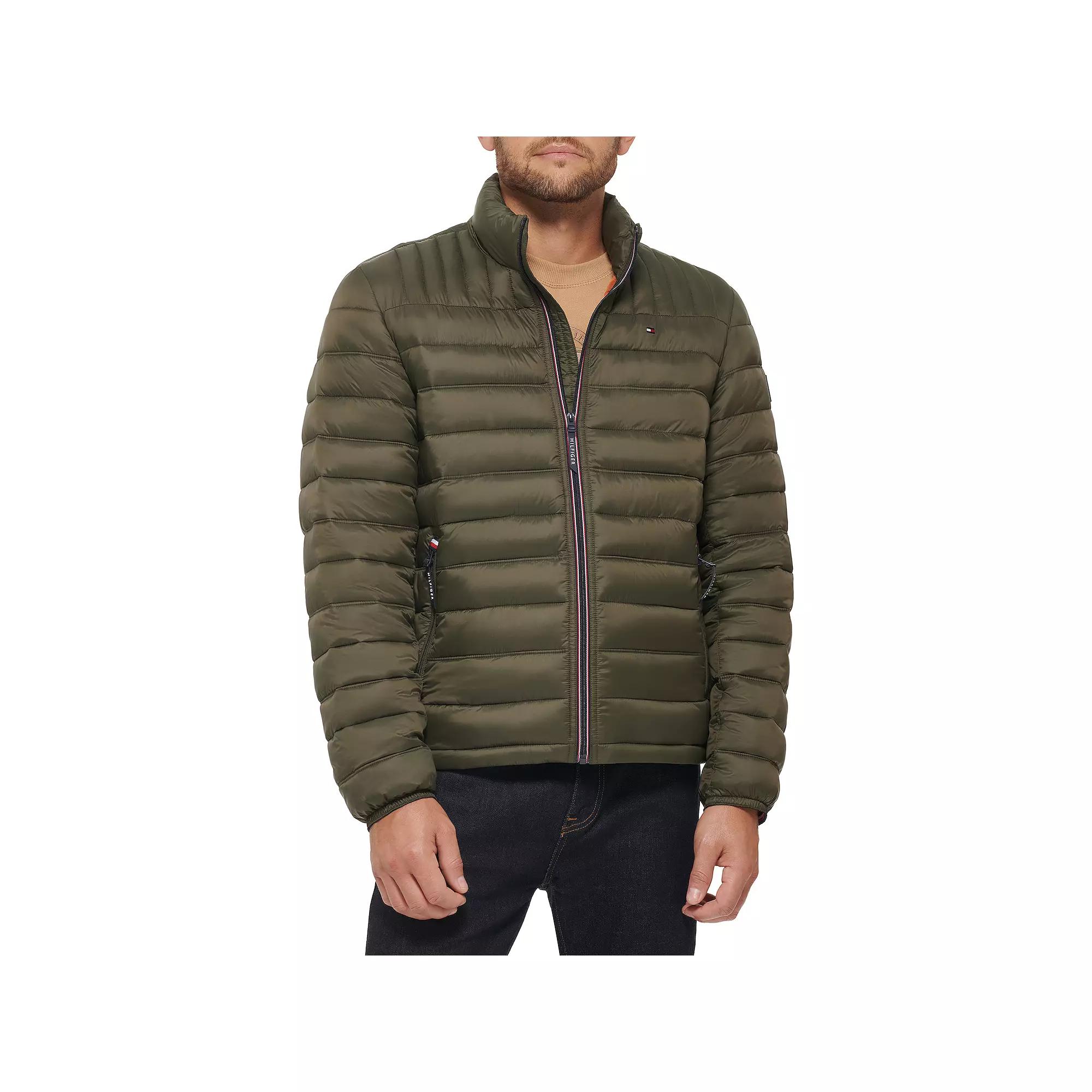 Big & Tall Tommy Hilfiger Stand Collar Packable Puffer Jacket, Men's,  Product Image