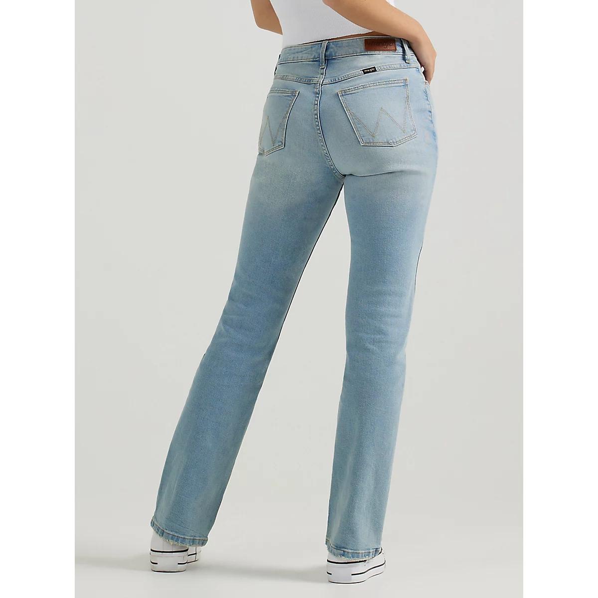 Women's Wrangler® High Rise Bold Boot Jean in Light Wash Product Image