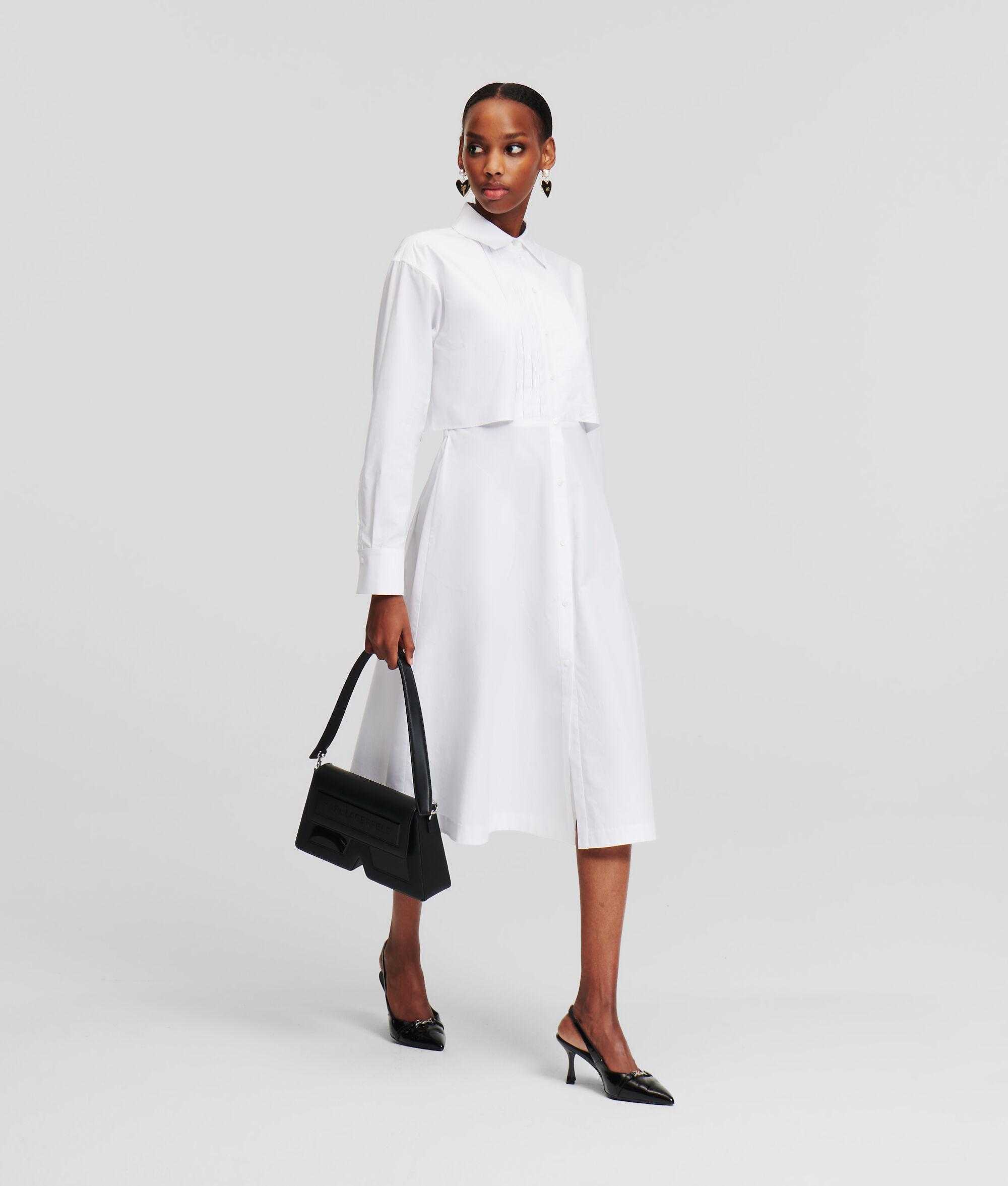 BIB-DETAIL SHIRT DRESS Product Image