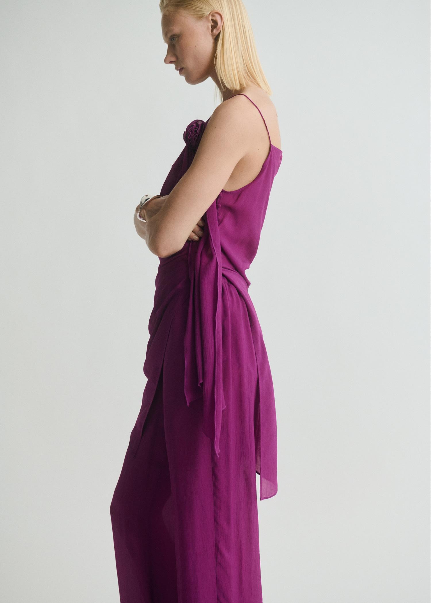 Flowy straight-fit pants - Women | MANGO USA Product Image