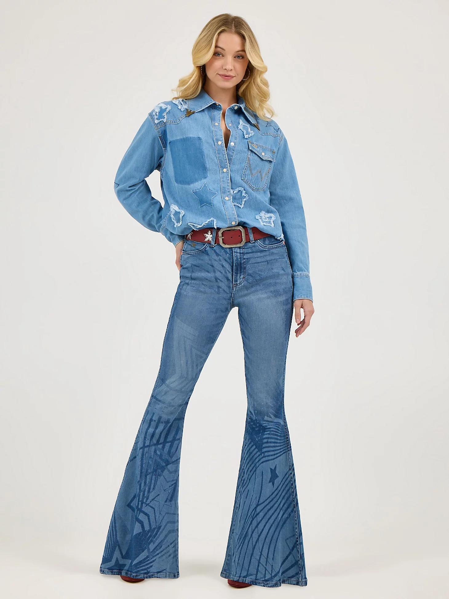 Wrangler x Lainey Wilson Rockstar Bell Bottoms | Women's JEANS | Wrangler® Product Image
