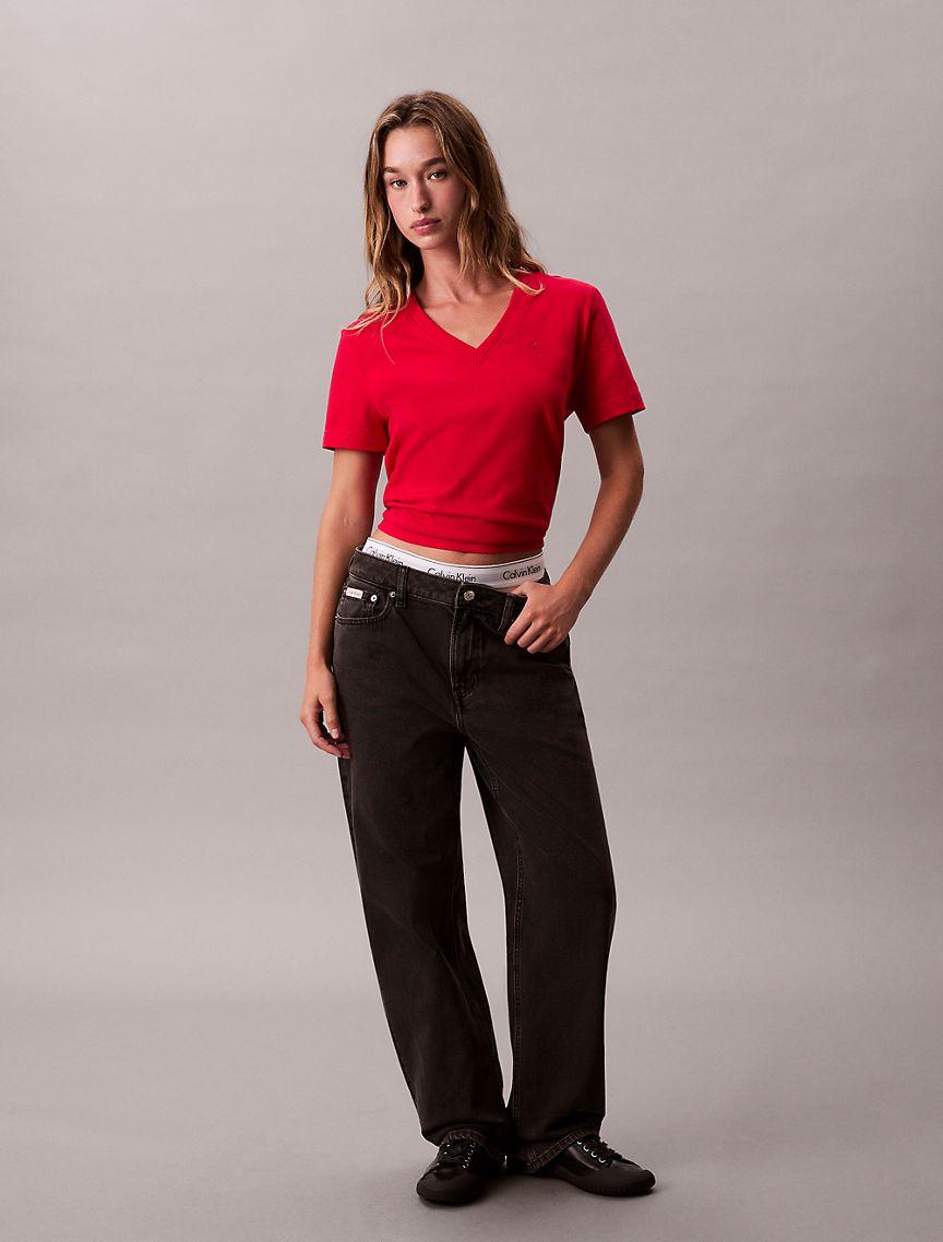 Archive Logo V-Neck T-Shirt  Product Image