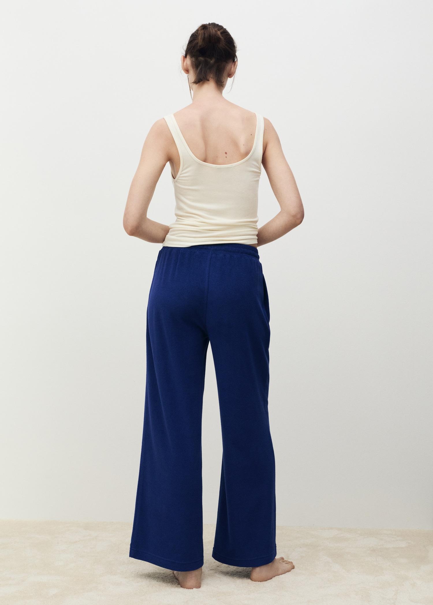 Terry cotton pants - Women | MANGO USA Product Image