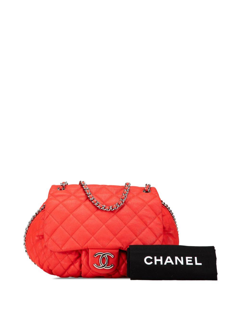 2011 Large Quilted Lambskin Chain Around Flap crossbody bag Product Image