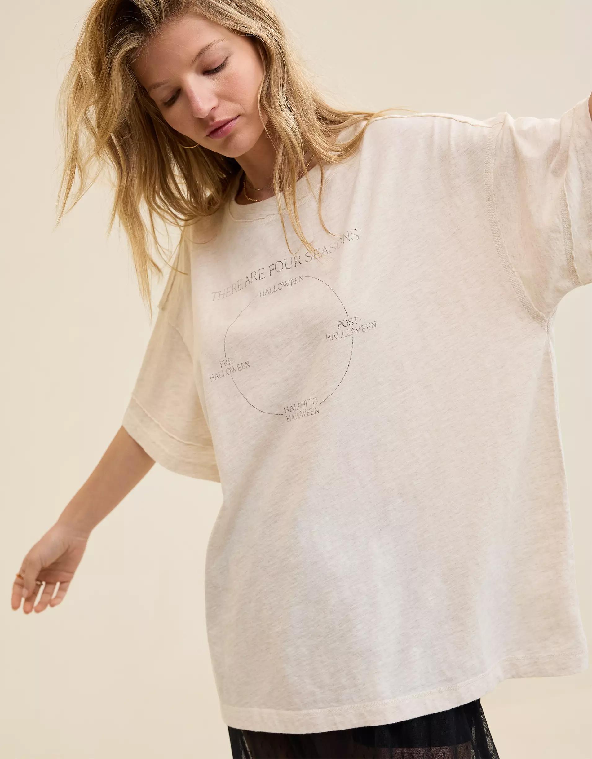Aerie Oversized Crew Boyfriend T-Shirt Product Image