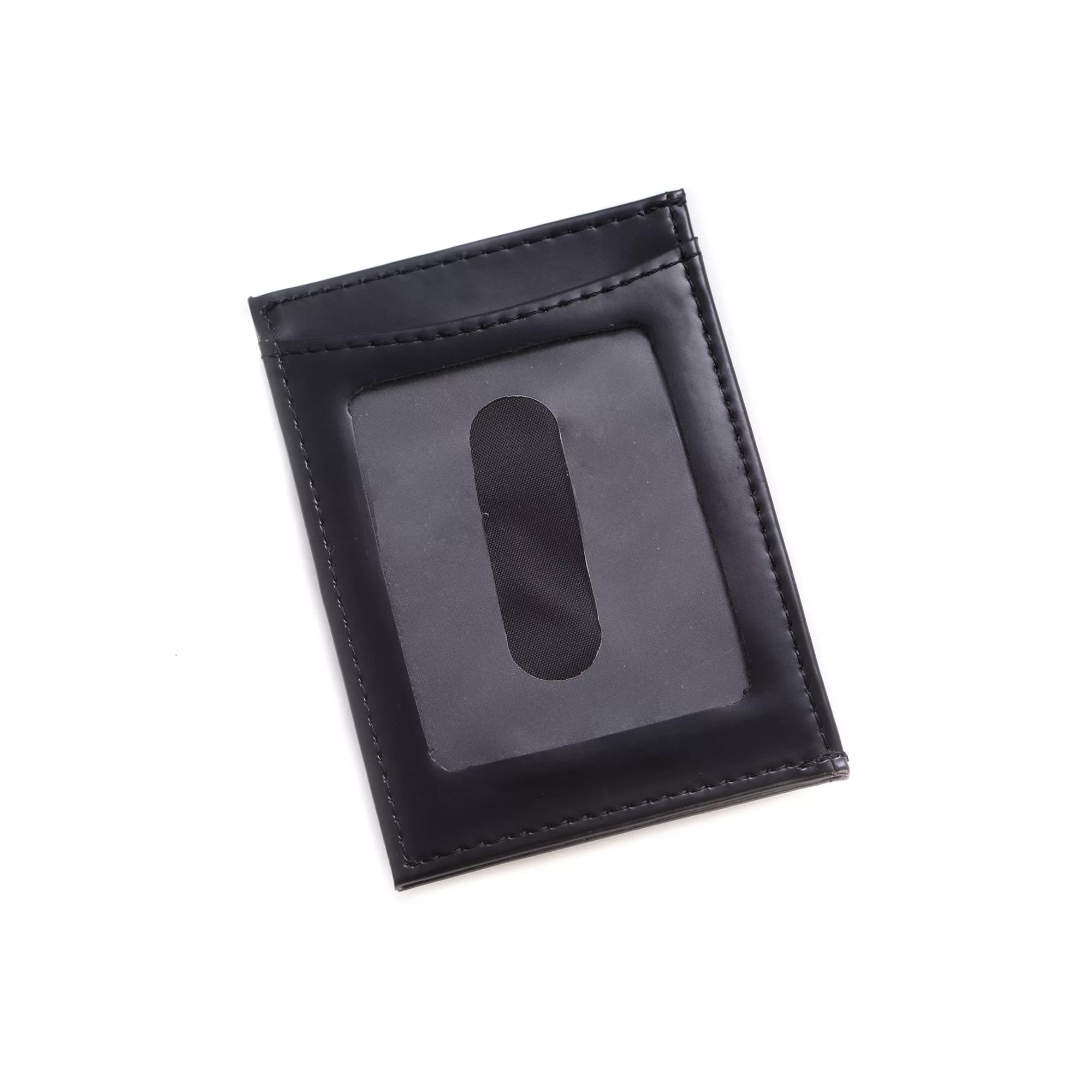 Men's Bey-Berk Leather Magnetic Money Clip Wallet, Black Product Image