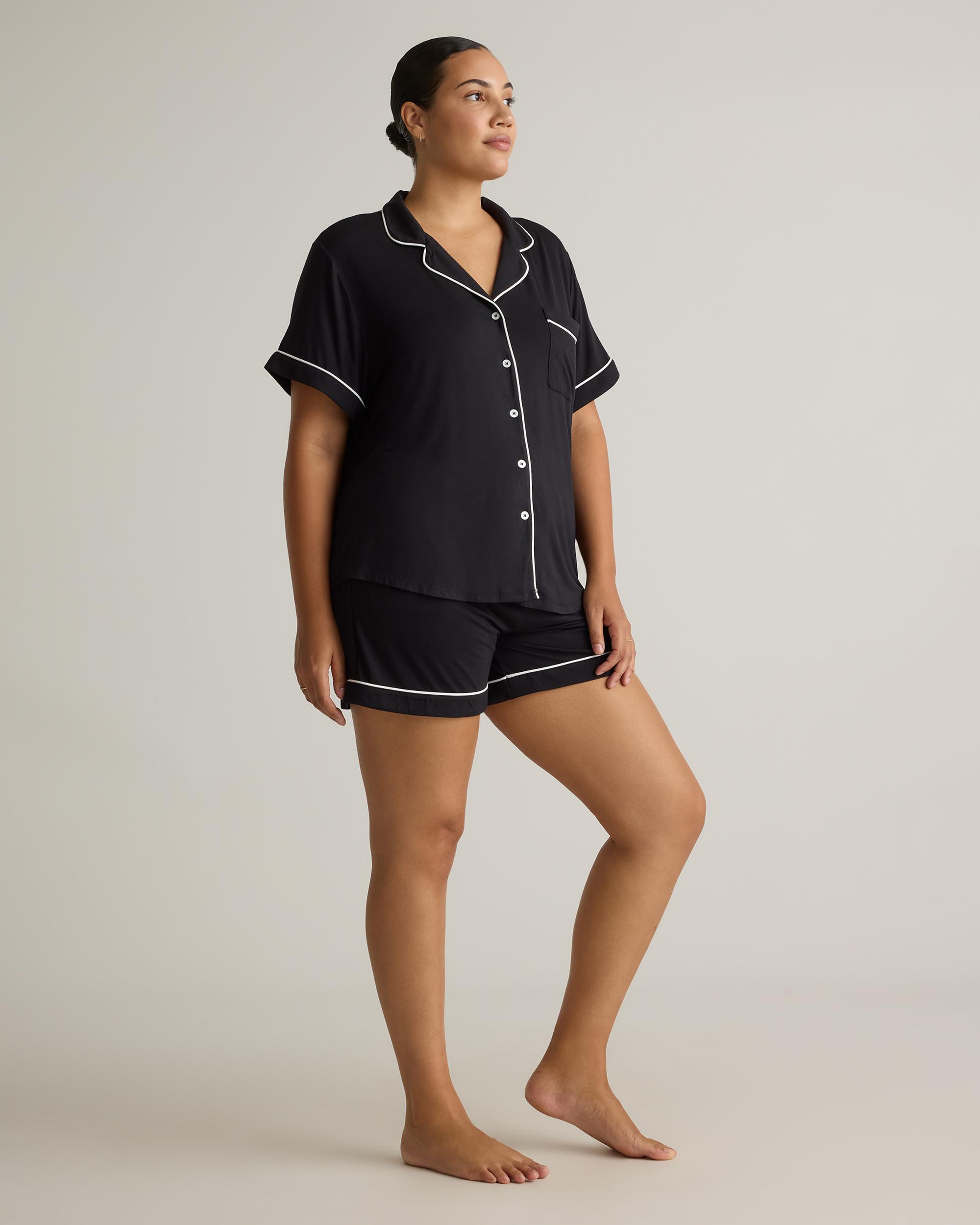 Quince | Women's Bamboo Jersey Short Sleeve Pajama Set Product Image