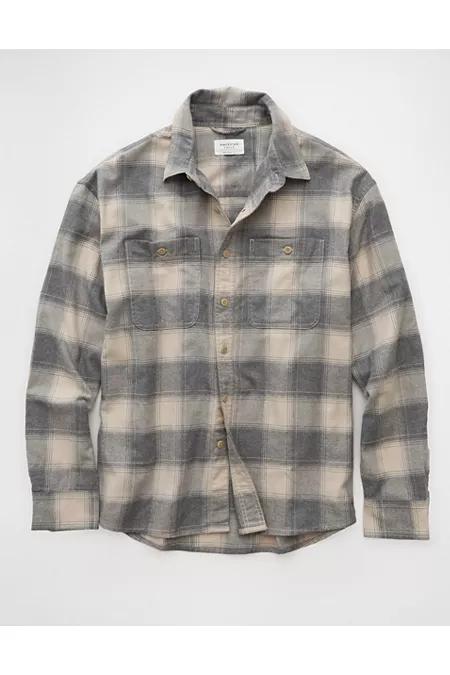 AE Relaxed Fit Everyday Flannel Shirt Product Image