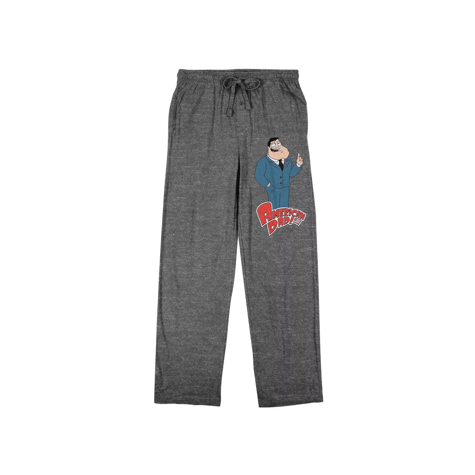 Men's American Dad Sleep Pants, Size: XXL, Gray Product Image