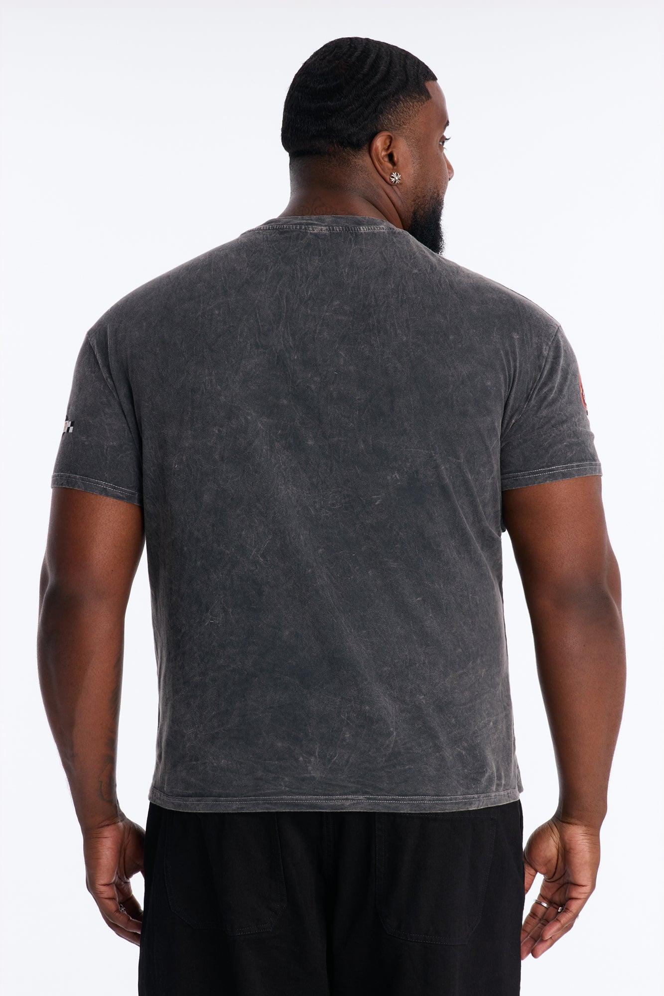 Dodge Demon Vintage Short Sleeve Tee - Black Wash Male Product Image