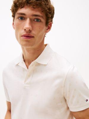 Regular Fit Allover Flag Interlock Polo Product Image