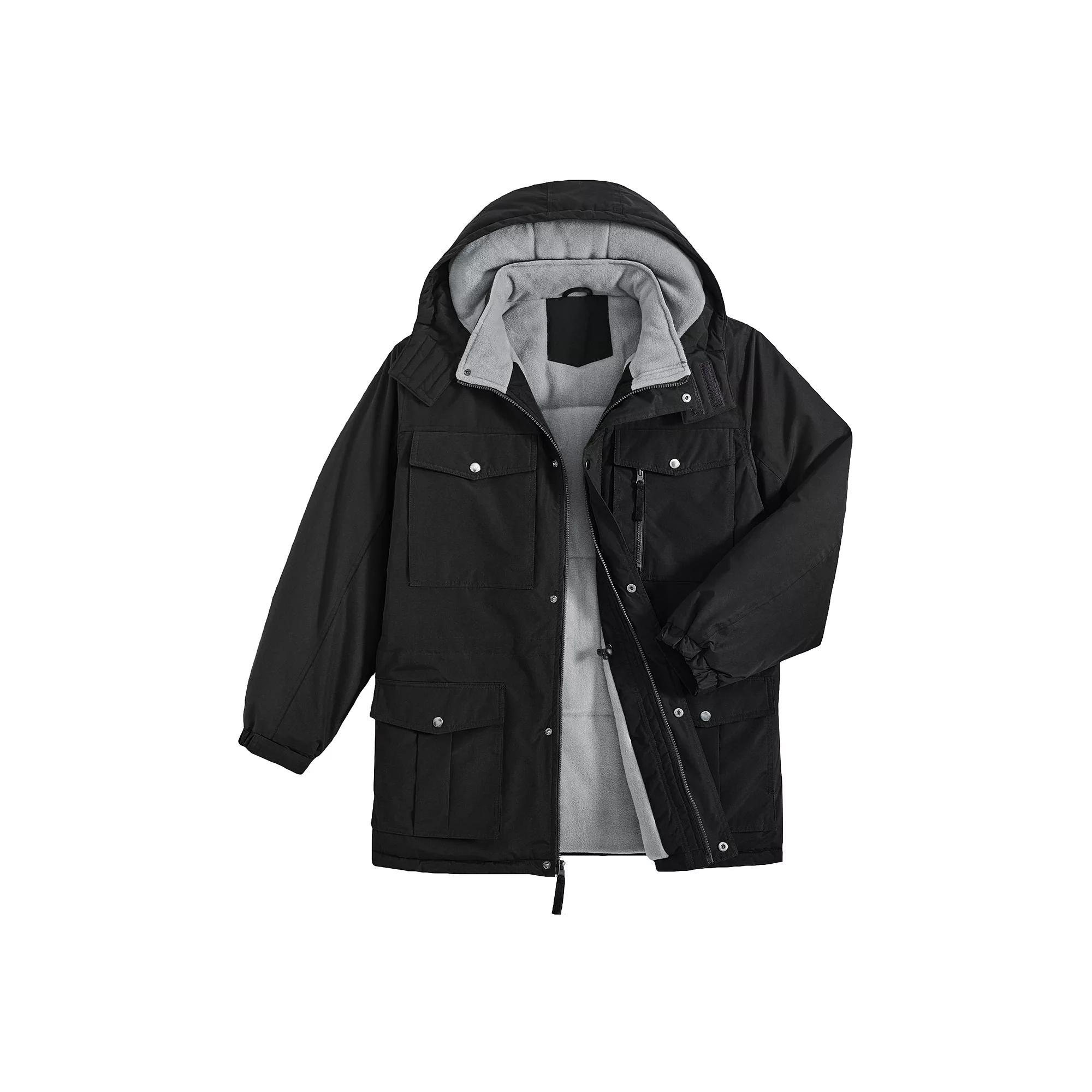 Men's Victory Outfitters Heavyweight Hooded Parka, Size: XXL, Black Product Image