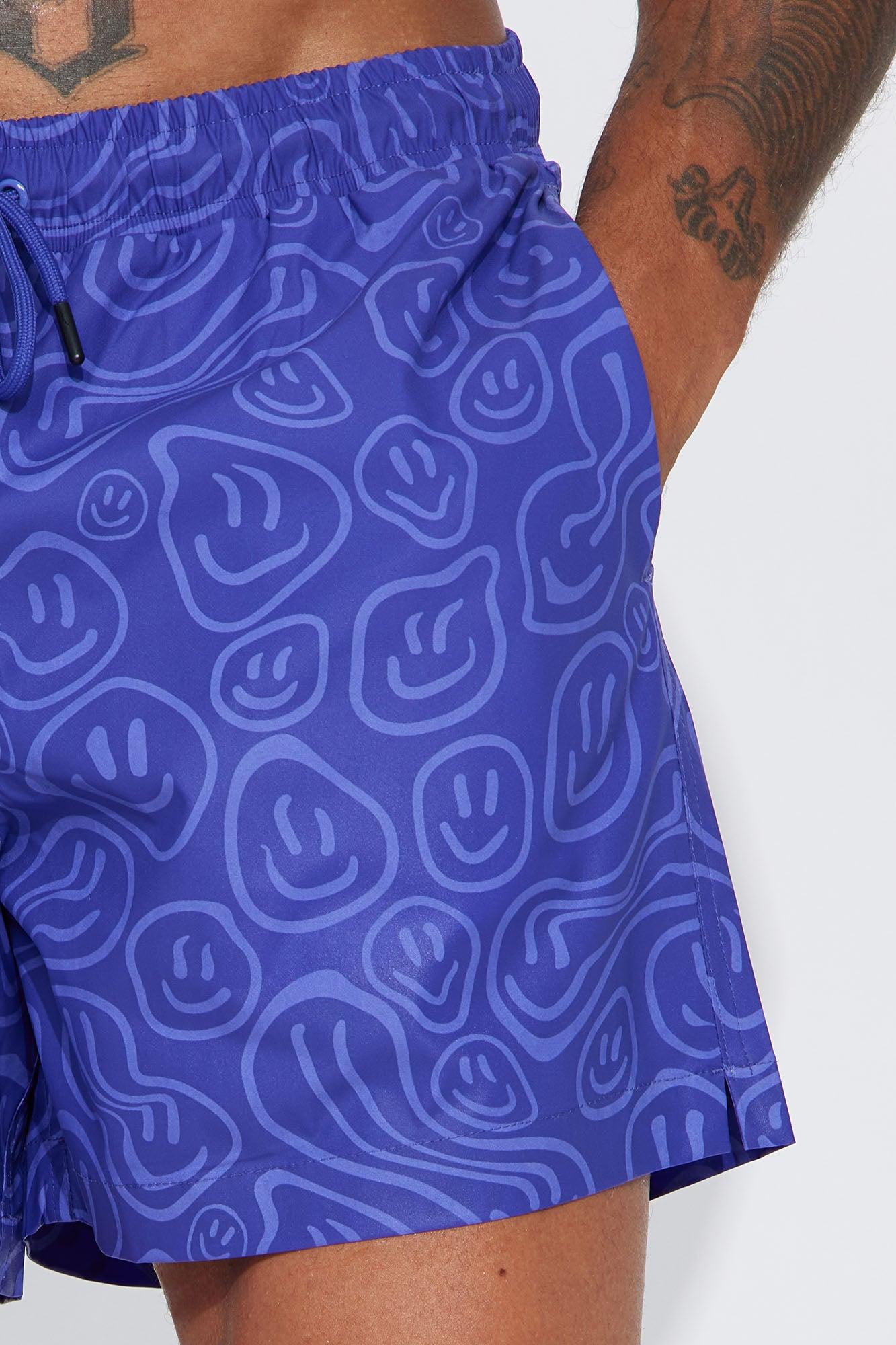 Good Day Print Change Swim Mid Trunk - Purple Product Image