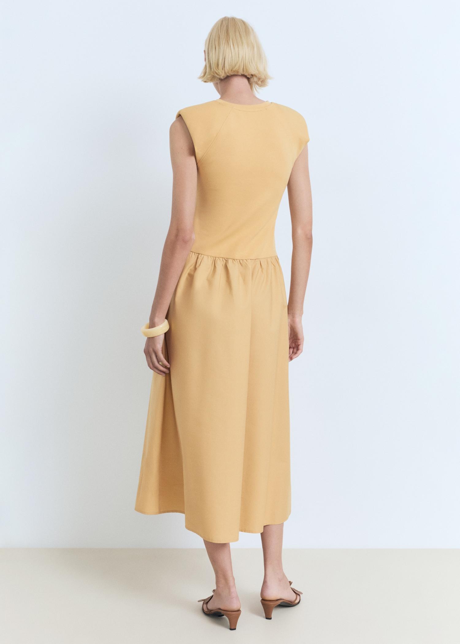 Combined fabric midi-dress - Women | MANGO USA Product Image