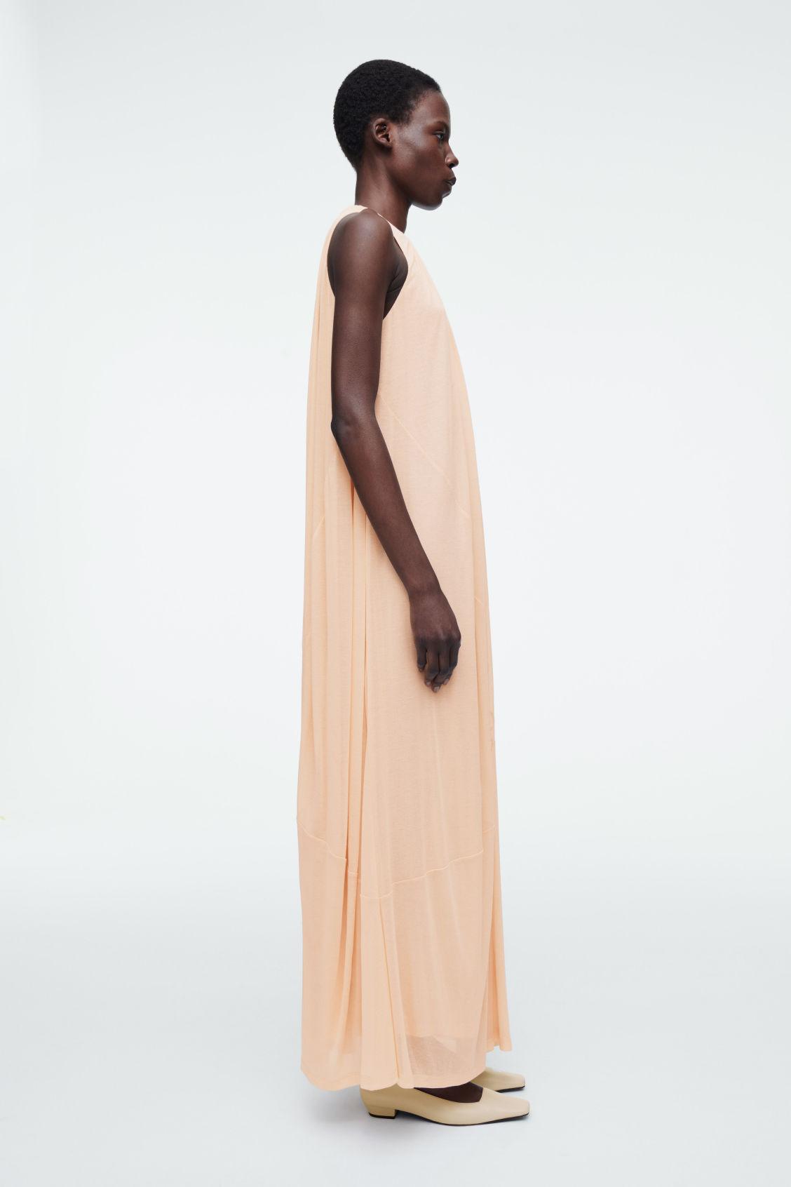 GATHERED HALTERNECK MAXI DRESS Product Image