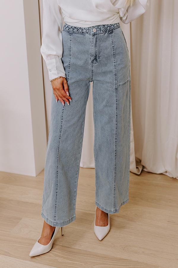 The Julie High Waist Wide Leg Jean in Light Wash Product Image