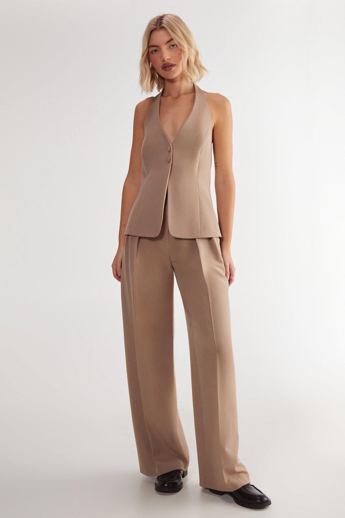 Essentials Tailored Button Front Vest Product Image