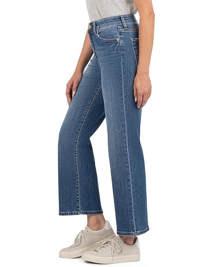 Petite Meg High Rise Frt Pin Tuck Wide Hem Basic Bck Product Image