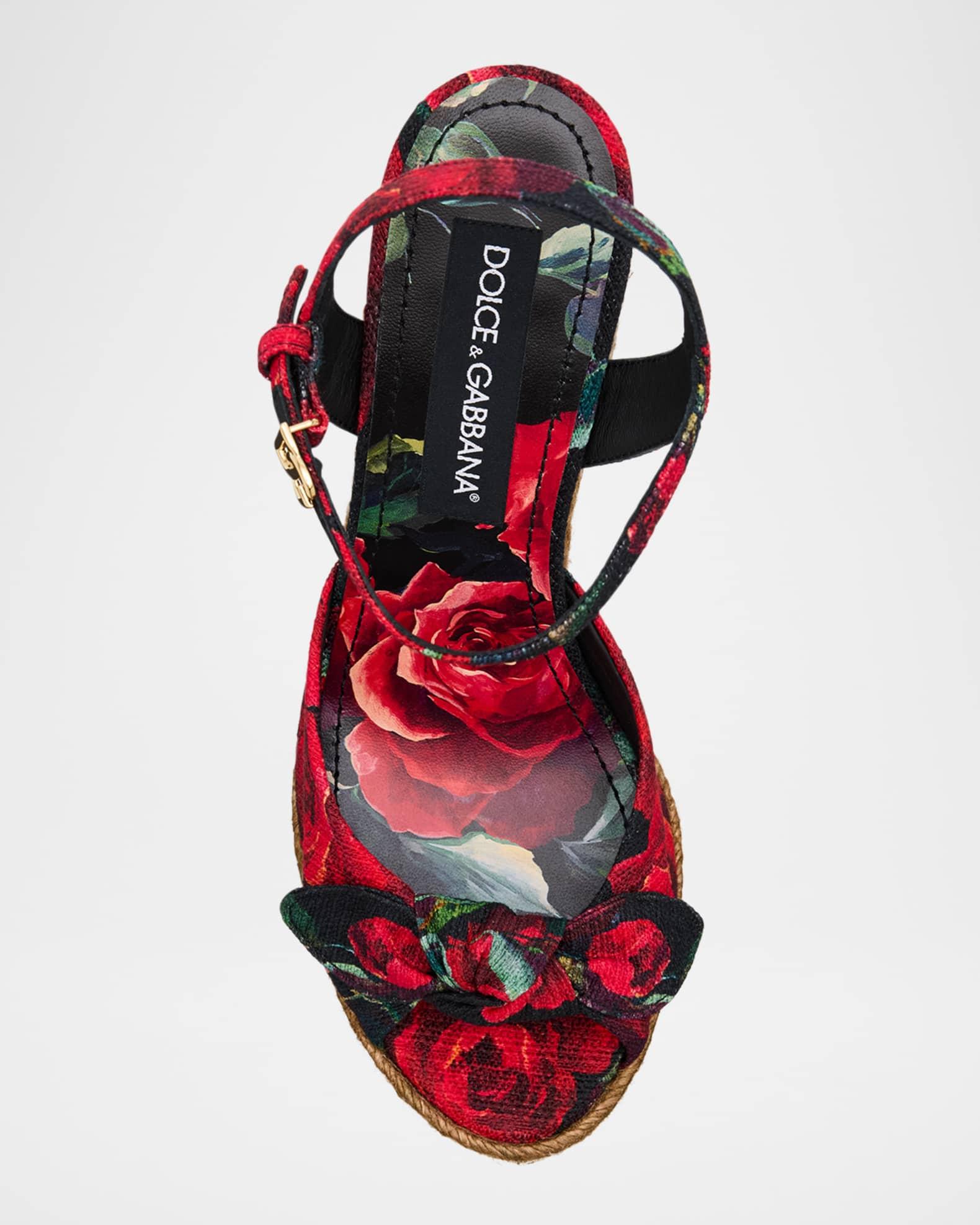 Lolita Floral Wedge Espadrille Sandals Product Image