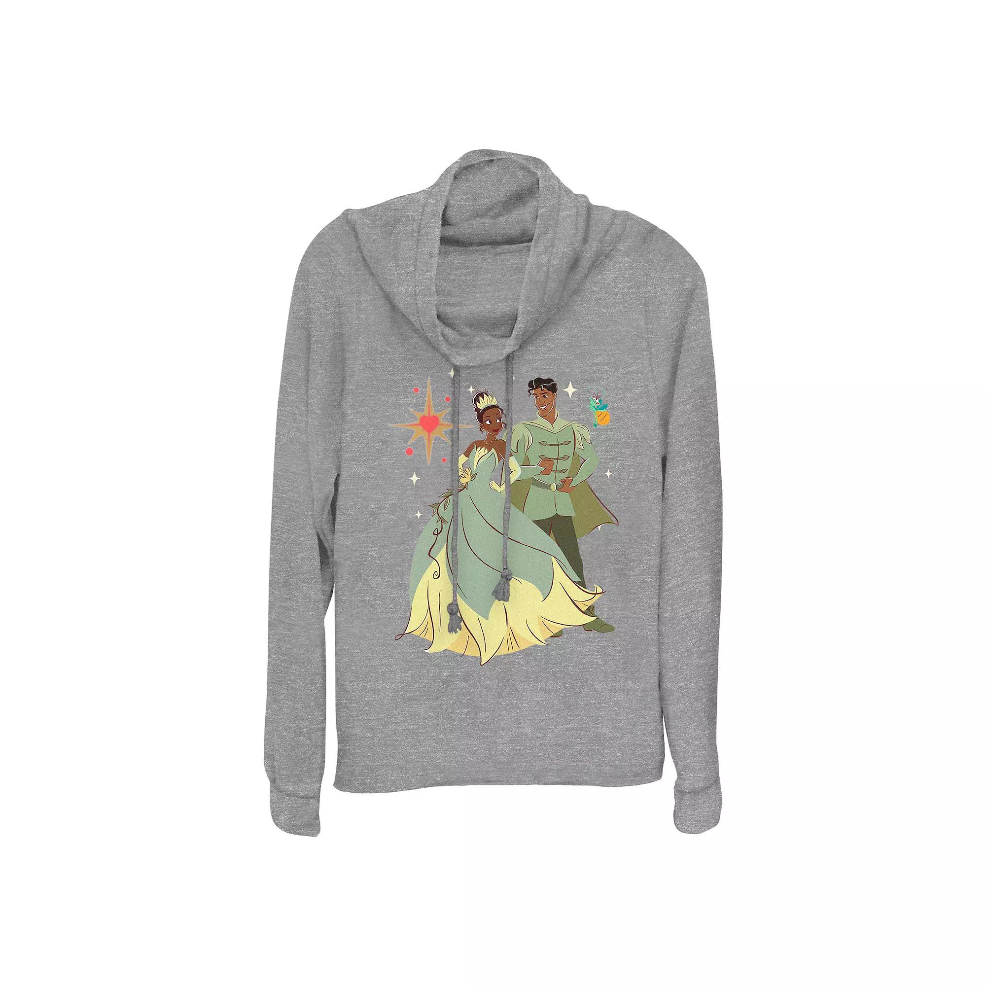 Disney's The Princess And The Frog Royal Night Women's Cowlneck Graphic Lightweight Long Sleeve,  Product Image