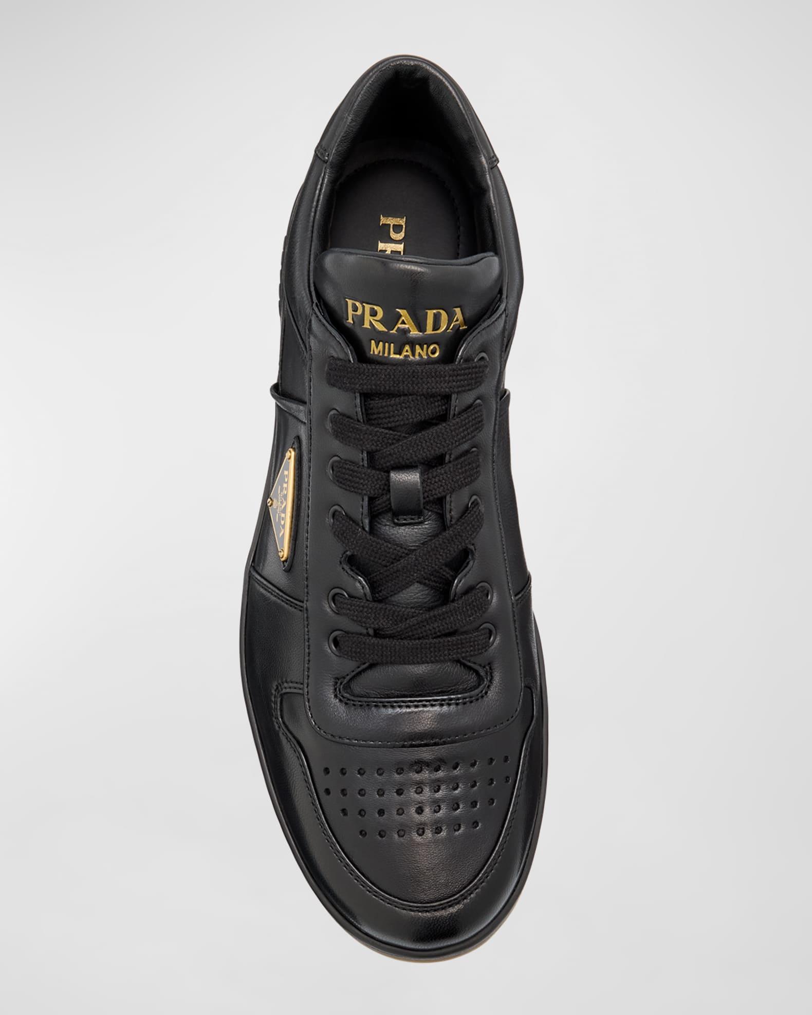 Men's Downtown Napa Leather Low-Top Sneakers Product Image