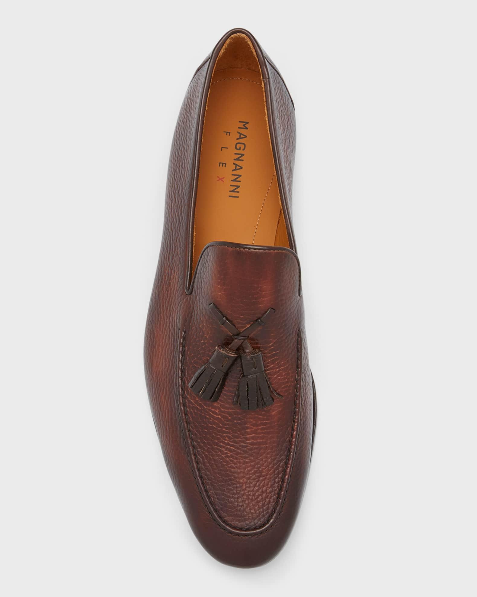 Men's Seneca Grained Leather Tassel Loafers Product Image