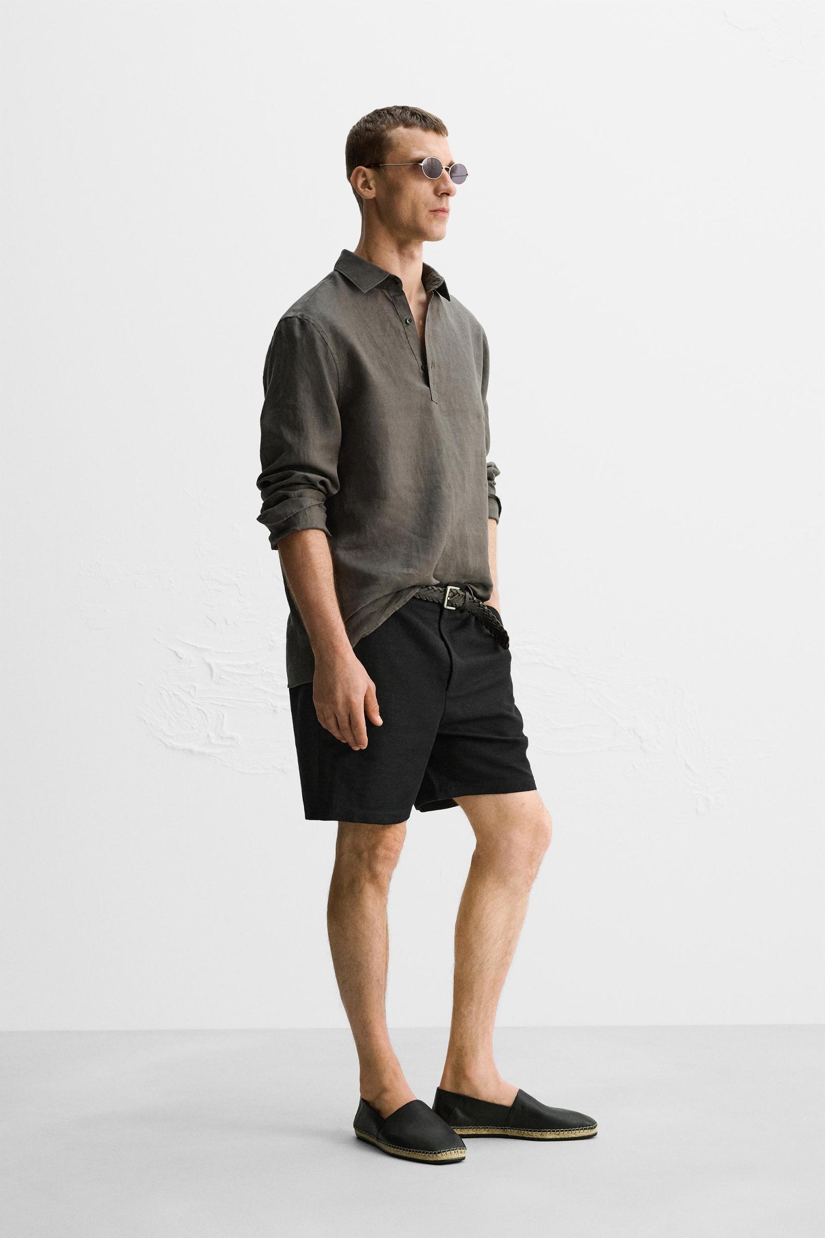 100% LINEN POLO SHIRT LIMITED EDITION Product Image