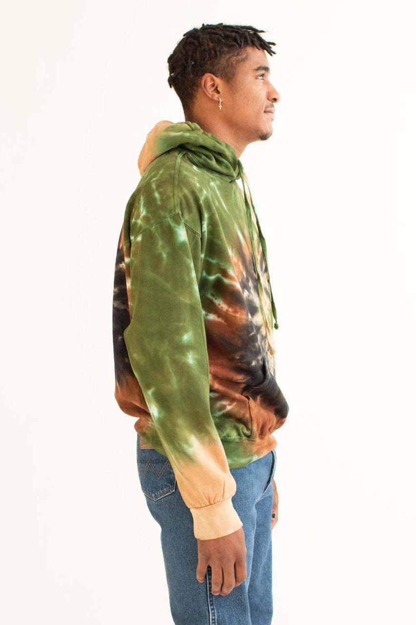 Camouflage Swirl Tie Dye Hoodie Product Image