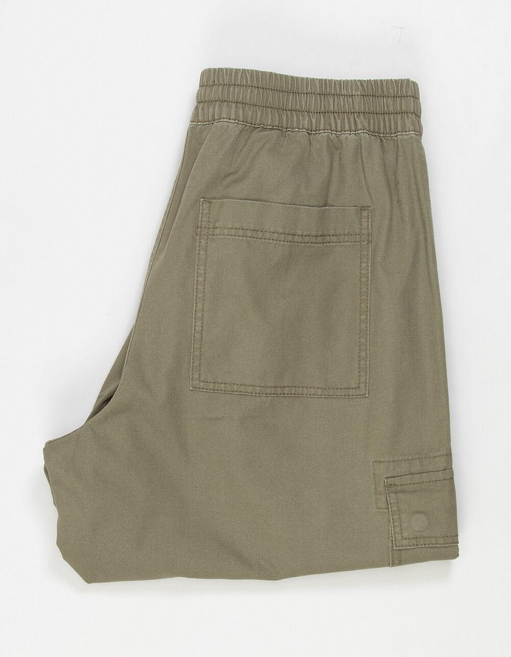 RSQ Mens Baggy Pull On Cargo Pants - OLIVE Product Image