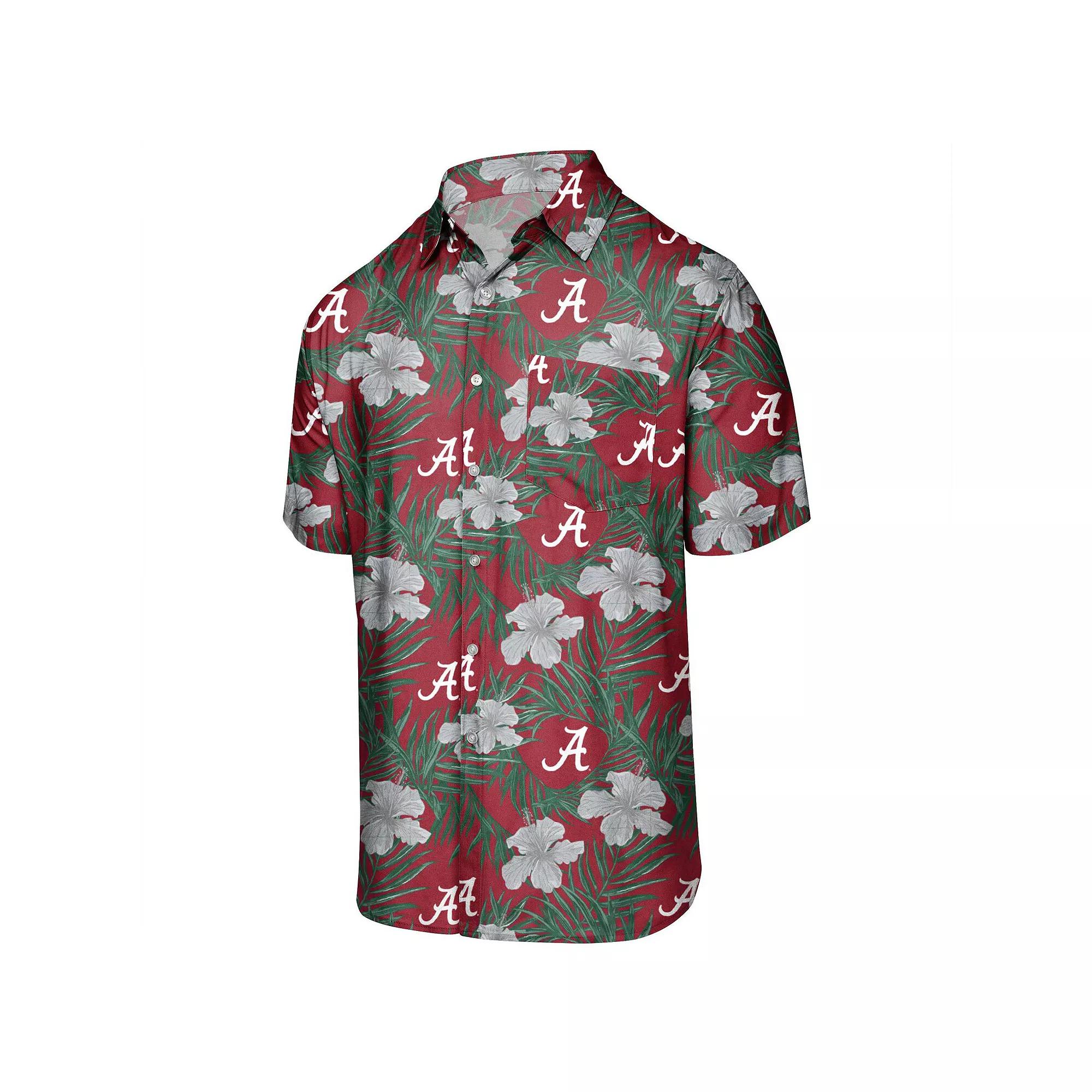 Men's Crimson Alabama Crimson Tide Floral Button-Up Shirt, Size: Medium, Red Product Image