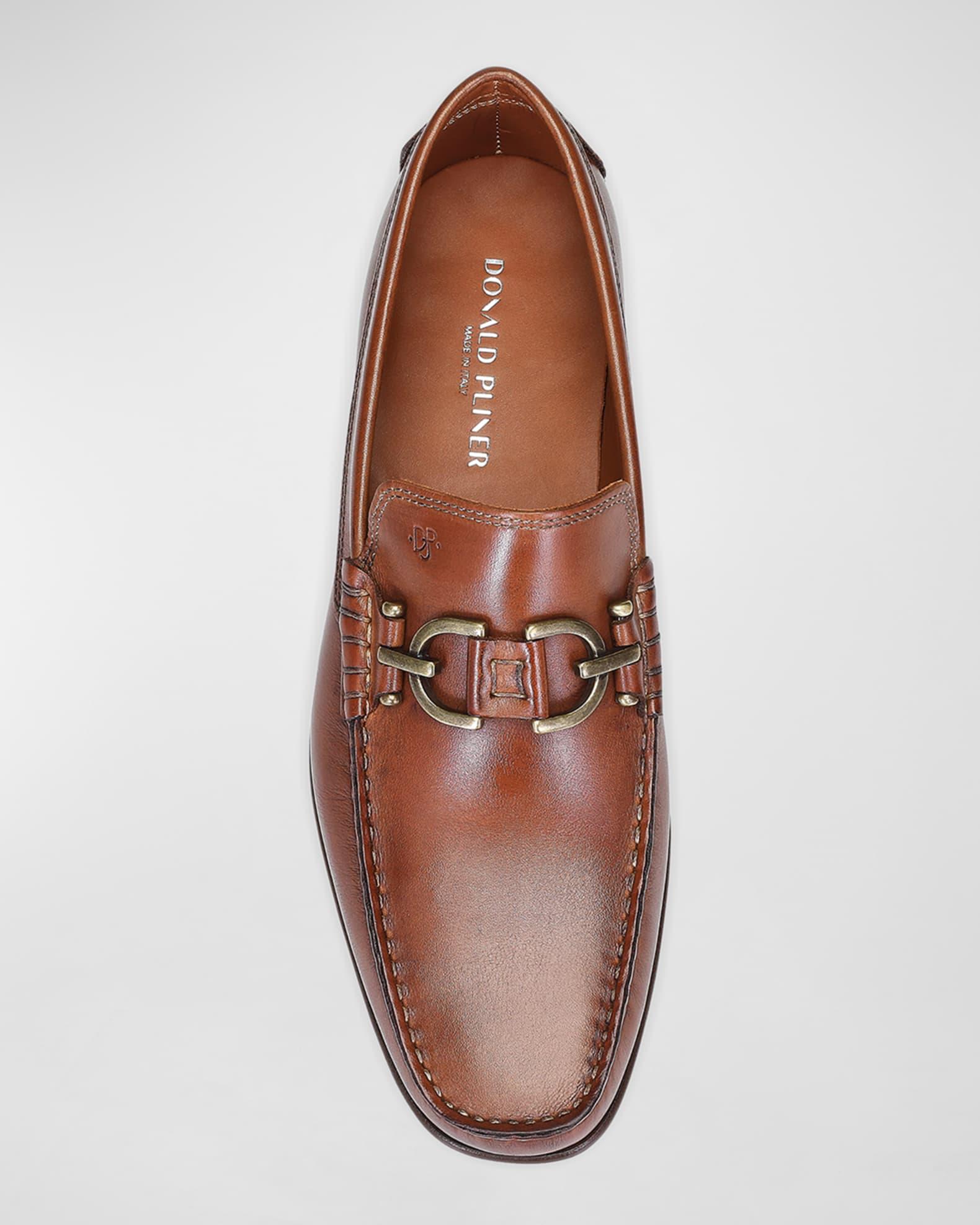 Men's Bit-Strap Leather Loafers Product Image