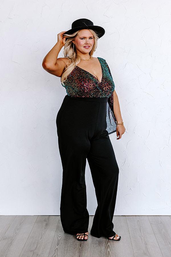 Elegant Essence Sequin Jumpsuit Curves Product Image